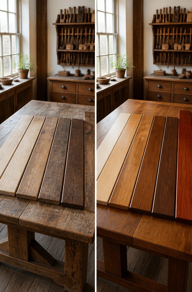 5 Solid Wood 8 Seater Dining Table Choices to Consider 2 Solid wood dining table showcasing various wood species.